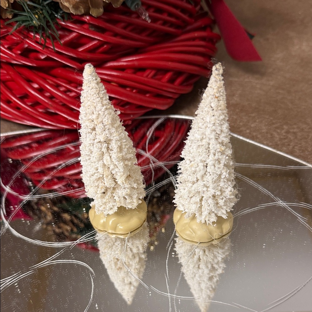 Holiday Miniature Flocked Trees